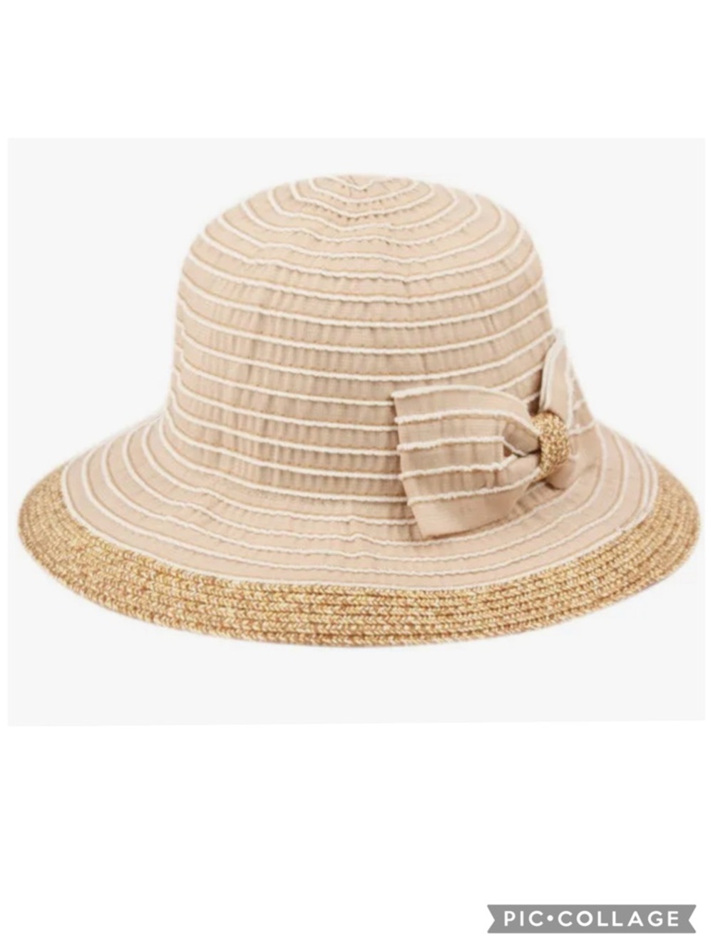 Angela & William Women's Packable Poly Braid Cotton Bucket Adjustable Sun Hat
